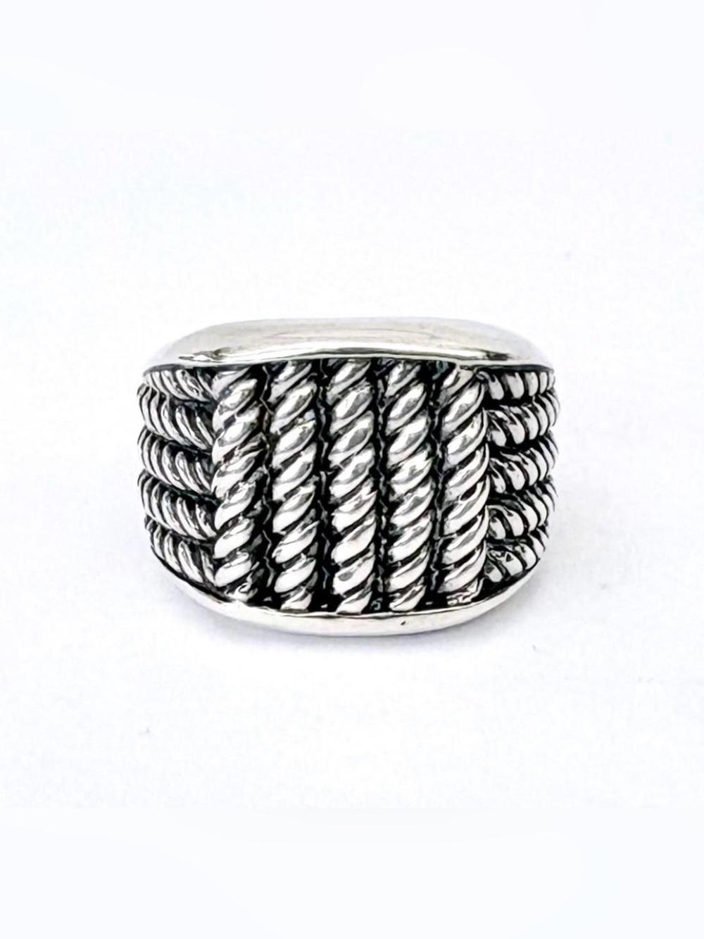 David Yurman Men's Wide Maritime Rope Ring